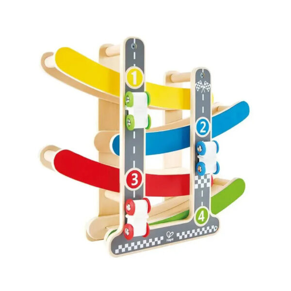 Ξύλινη Πίστα Ταχύτητας Με Δύο Αυτοκινητάκια