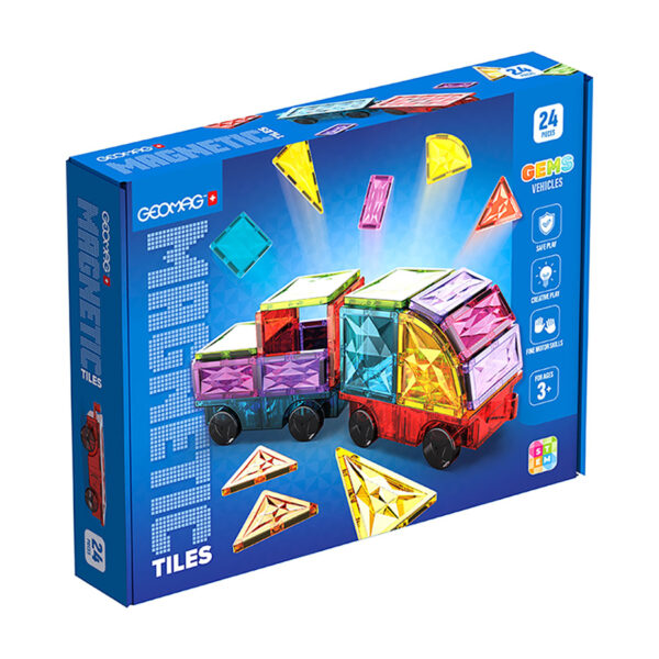 Μαγνητικά Πλακίδια Οχήματα 24τεμ.