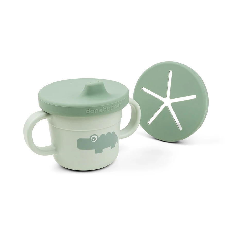jpgFoodie-spout-and-snack-cup-Croco-Green-Front-PS