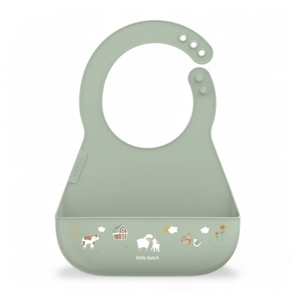 Σαλιάρα σιλικόνης Mio Little Farm