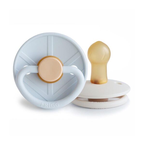 Σετ 2 Πιπίλες Latex Viking Powder Blue/Cream 0-6 Μηνών